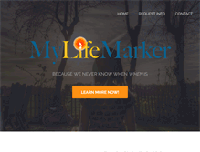 Tablet Screenshot of mylifemarker.com
